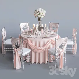 Wedding table for persons corona